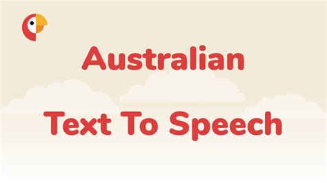 australian accent generator text to speech